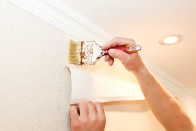 Pose de papier peint à Labescau — revêtements muraux et toiles de verre